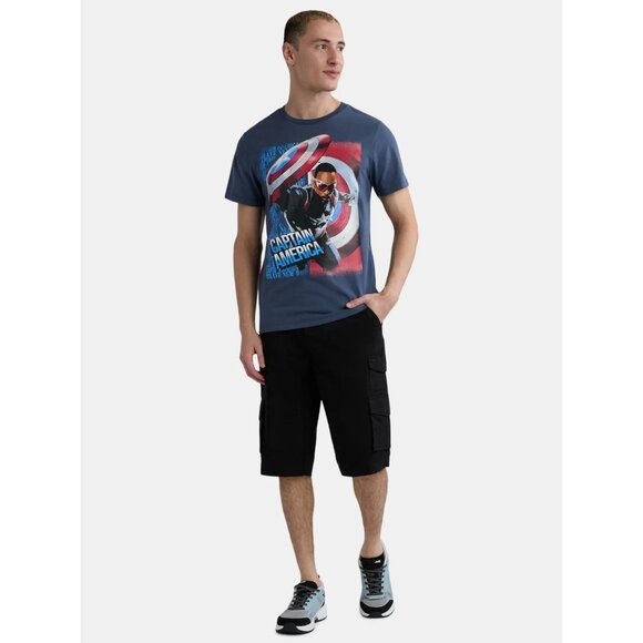 George Men's & Big Men's Messenger Cargo Shorts, 14" Inseam, Size 30, Relaxed - Picture 4 of 5